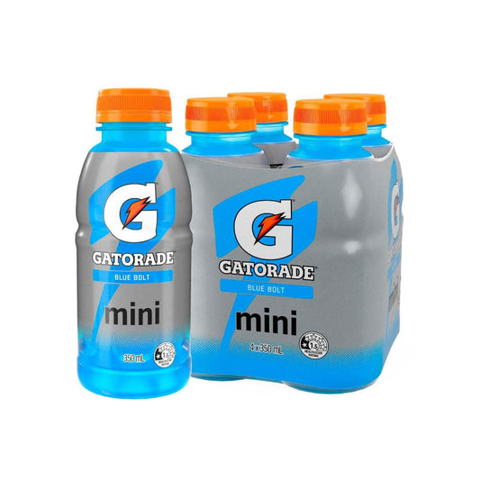 Gatorade Sports Drink Blue Bolt Minis 350ml - 4 Pack