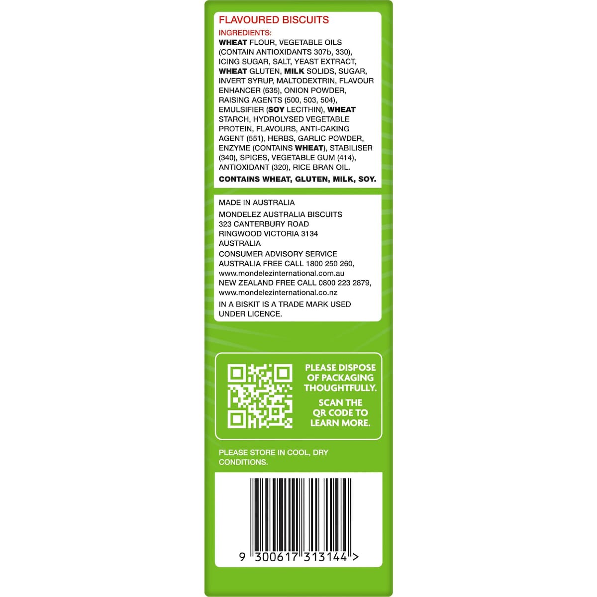 In A Biskit Ritz Chicken Crackers 160g