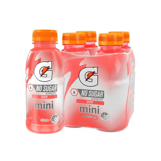 Gatorade Sports Drink Berry Minis No Sugar 350ml - 4 Pack