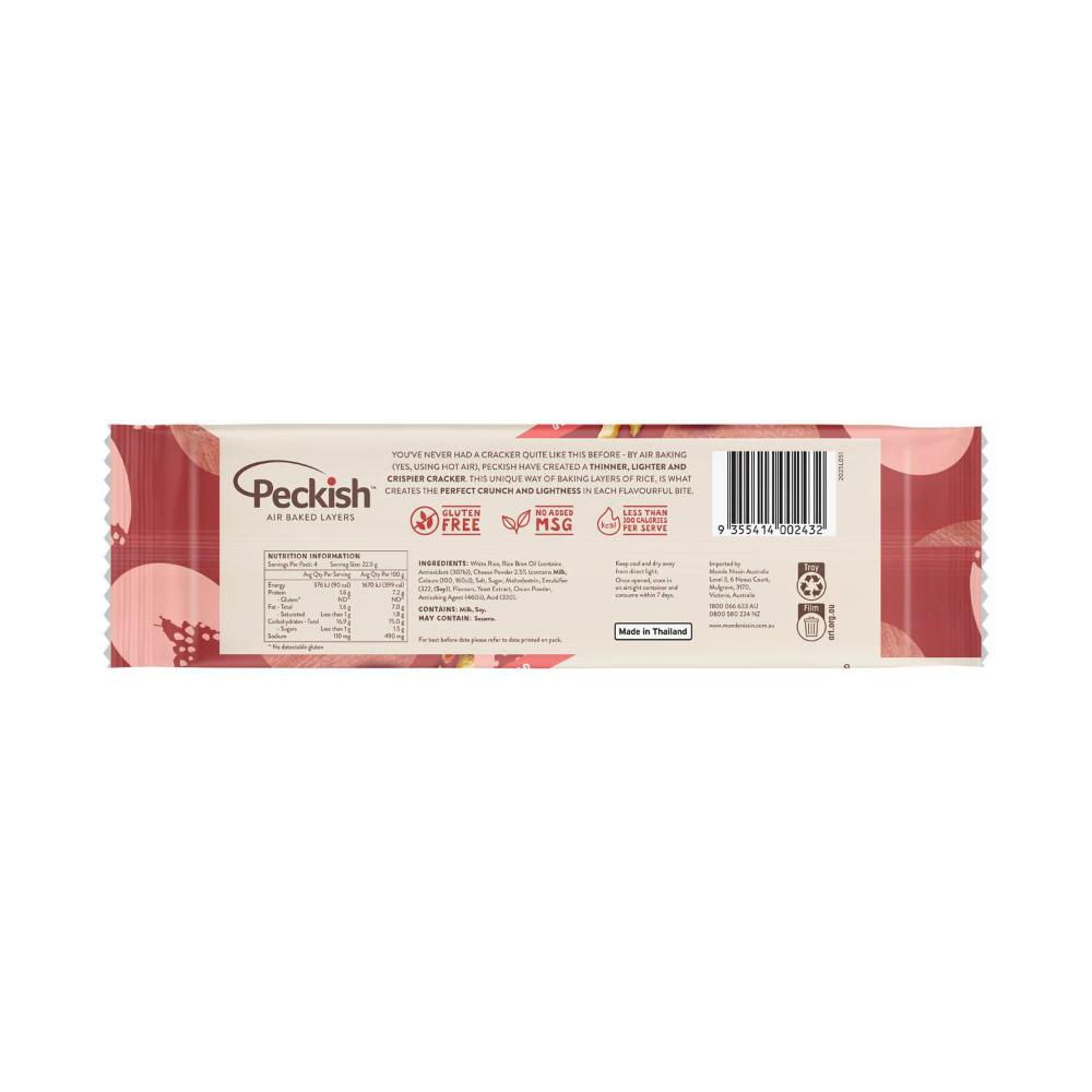 Peckish Rice Crackers Cheese & Bacon - 90g