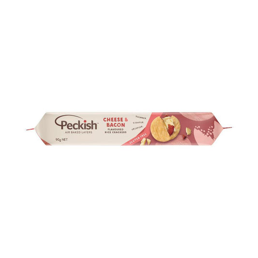 Peckish Rice Crackers Cheese & Bacon - 90g