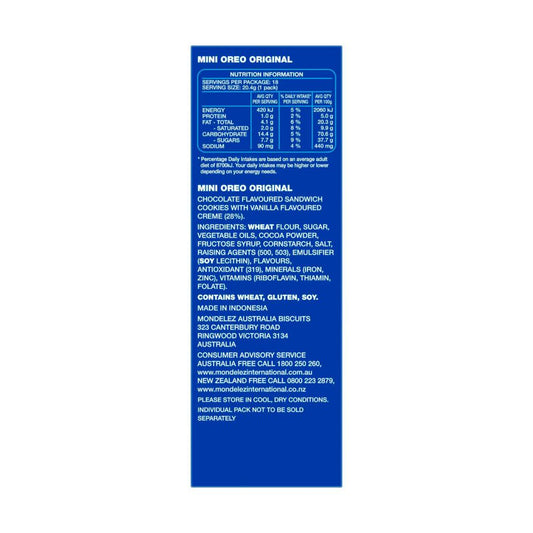 Oreo Original Mini 18 Pack - 367g