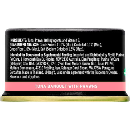 Fancy Feast Adult Royale Tuna Banquet With Prawns Wet Cat Food 85g