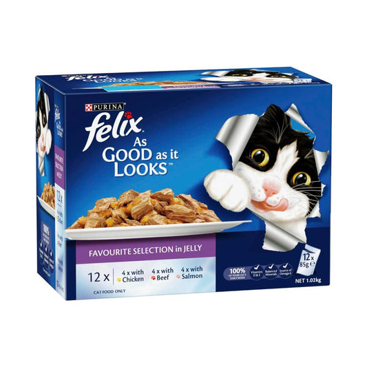 Purina Felix As Good As It Looks Favourite Selection Cat Food - 12 pack