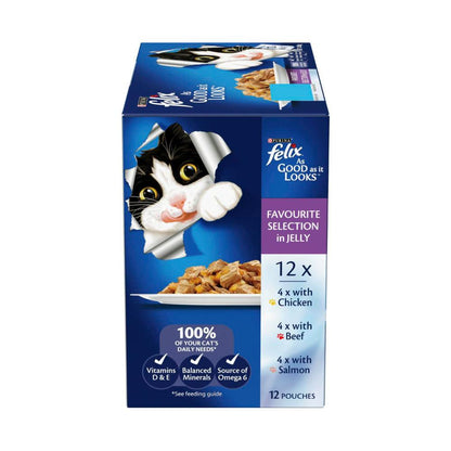 Purina Felix As Good As It Looks Favourite Selection Cat Food - 12 pack