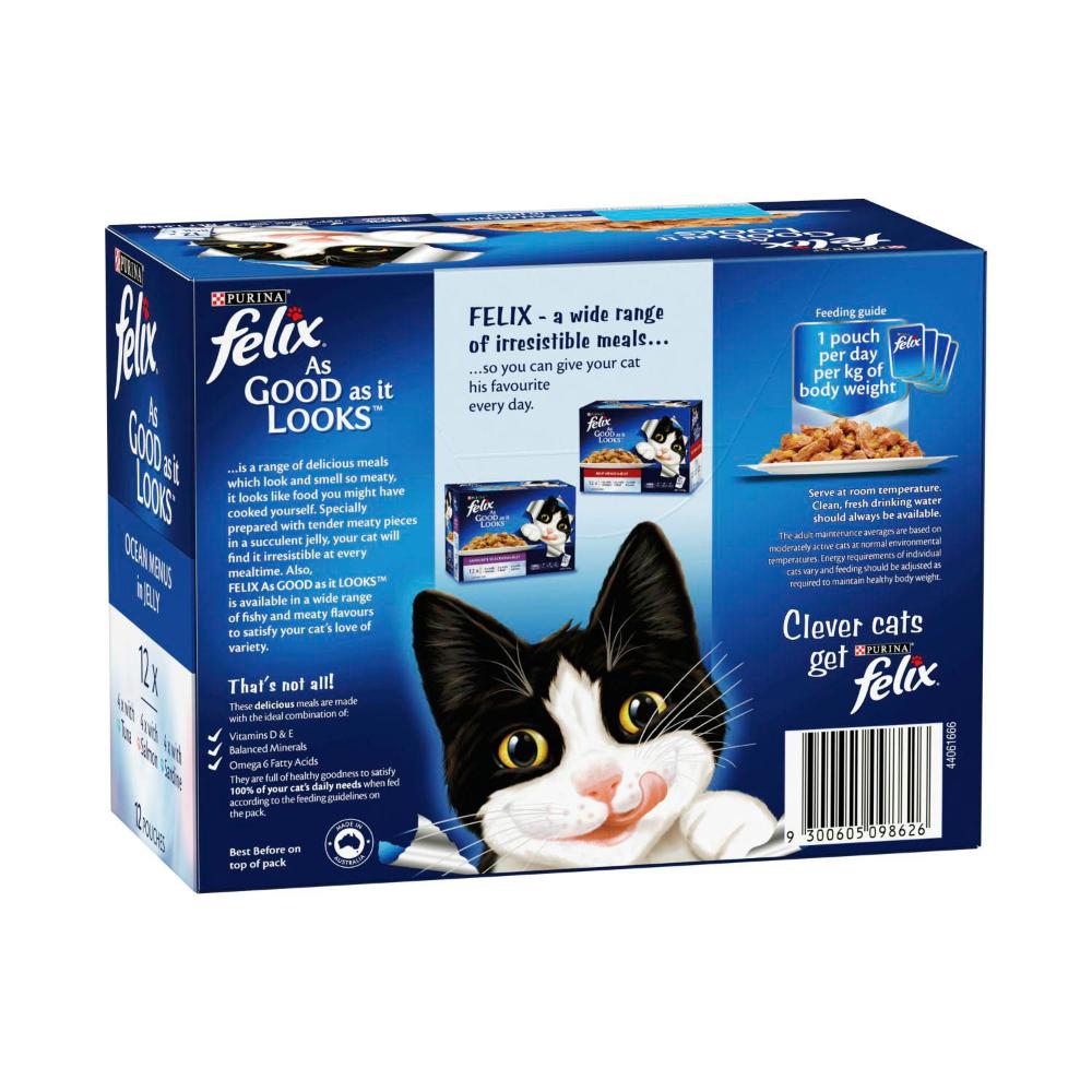 Purina Felix As Good As It Looks Ocean Menu Cat Food - 12 pack