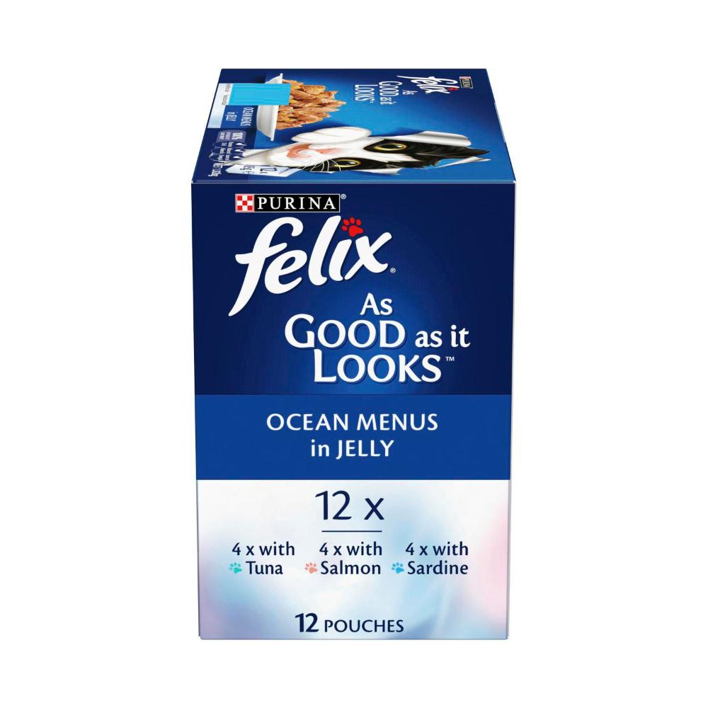 Purina Felix As Good As It Looks Ocean Menu Cat Food - 12 pack