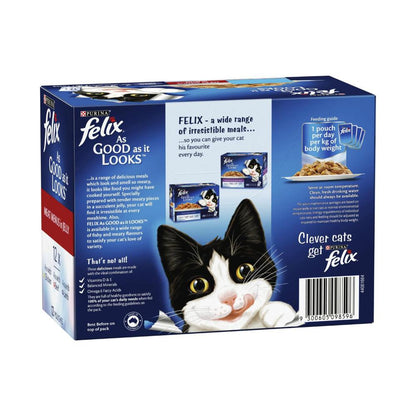 Purina Felix As Good As It Looks Meat Menu Cat Food - 12 pack