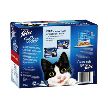 Purina Felix As Good As It Looks Meat Menu Cat Food - 12 pack