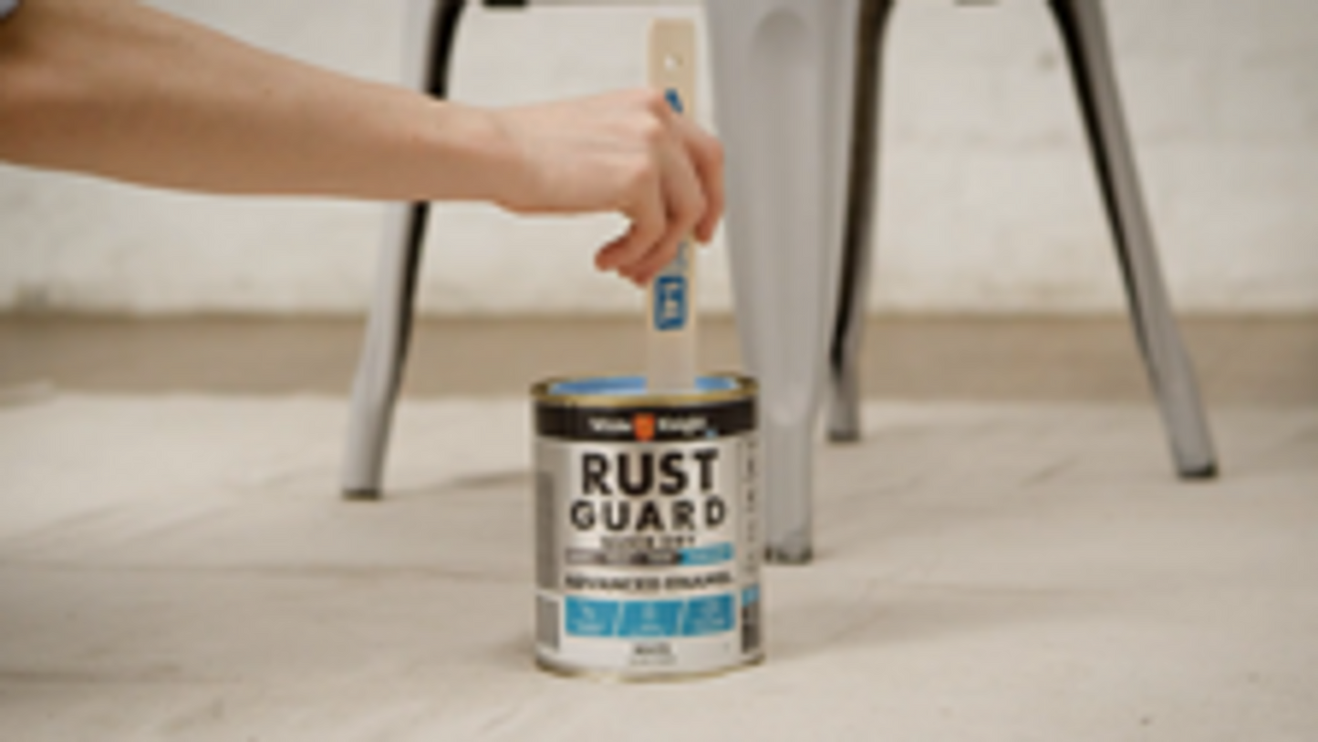 White Knight Rust Guard Metal Primer Paint - Grey - 0.25L