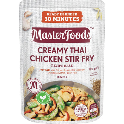 Masterfoods Stir Fry Recipe Base Creamy Thai Chicken 175g