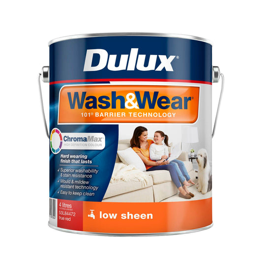 Dulux True Red Low Sheen Interior Paint - 4L