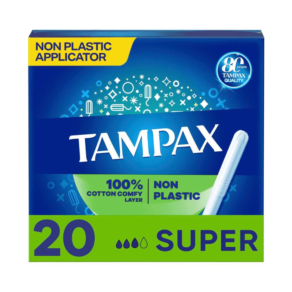 Tampax Tampons Regular With Applicator - 20 Pack