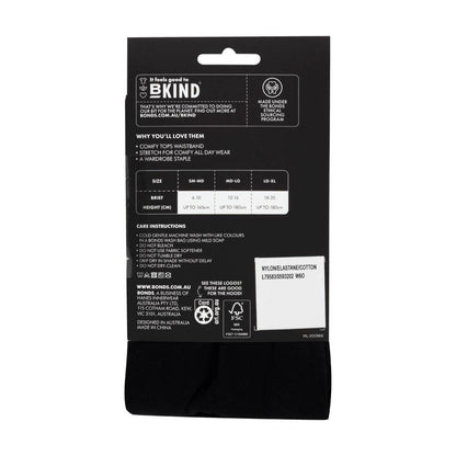 Bonds 70d Opaque /no Dig Tight Black Medium/large - 1 pack