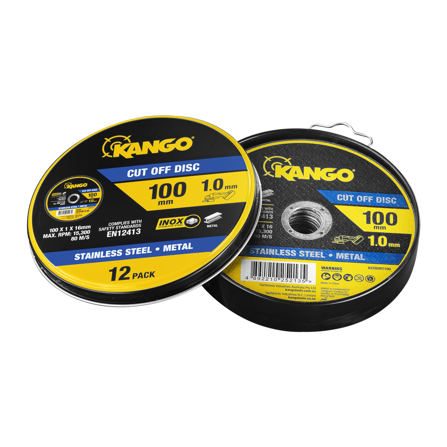 Kango Metal Cut Off Discs - 100mm - 12 Pack