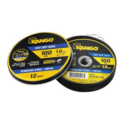Kango Metal Cut Off Discs - 100mm - 12 Pack