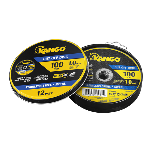 Kango Metal Cut Off Discs 100mm 12 Pack