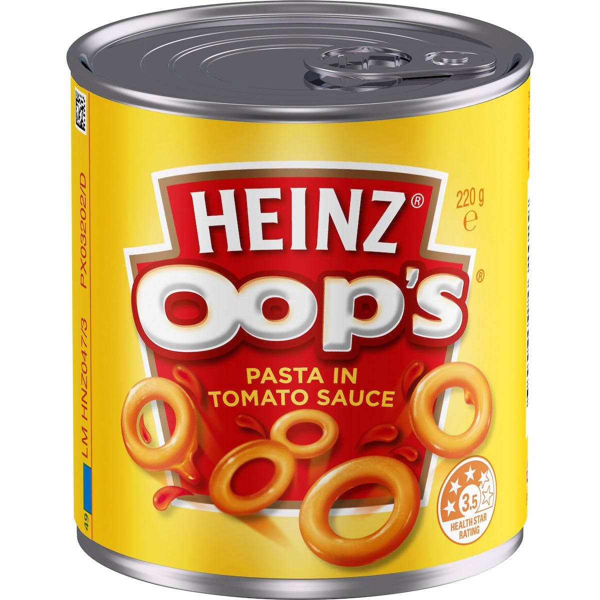 Heinz Oops Pasta In Tomato Sauce Canned Spaghetti Os 220g