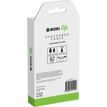 Moki Life Lightning 90cm Cables 2 Pack
