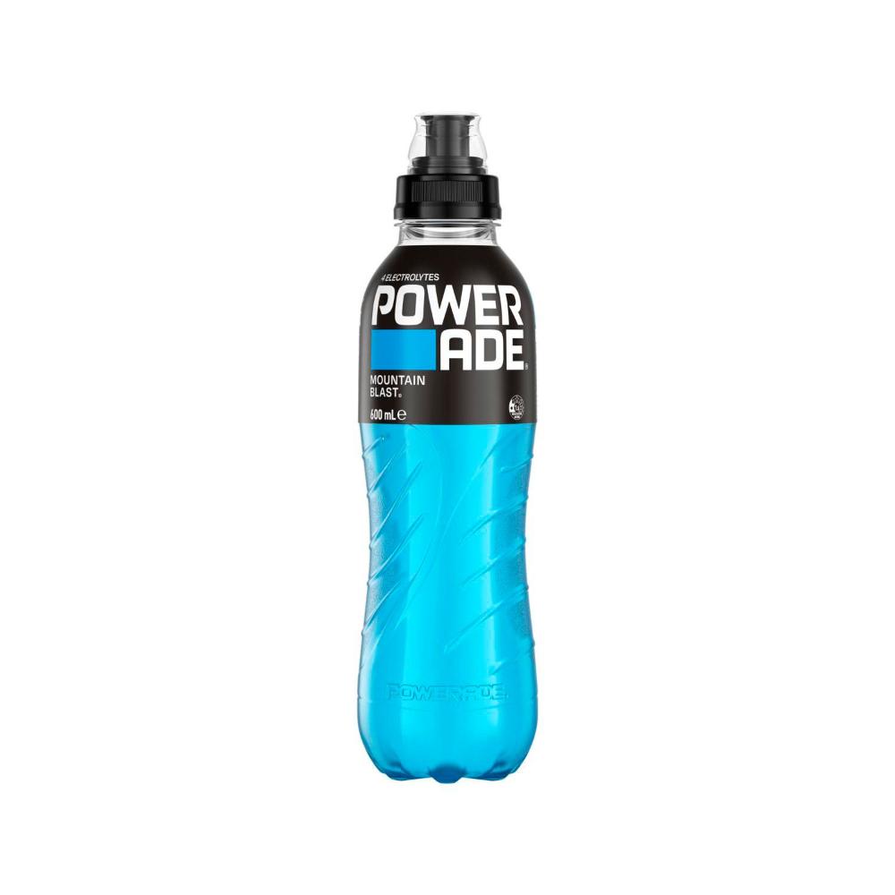 Powerade Sports Drink Sipper Cap Mountain Blast - 600mL