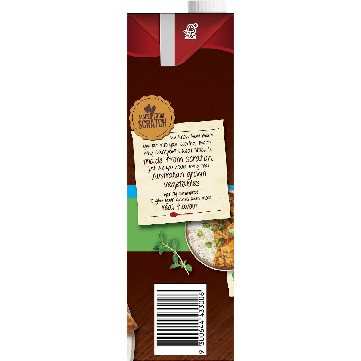 Campbells Real Stock Vegetable Salt Reduced 1l