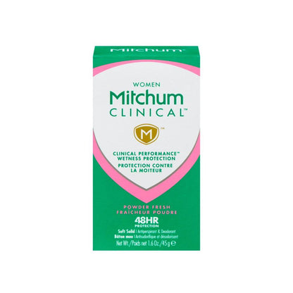 Mitchum Clinical Antiperspirant Deodorant 48 Hour Powder Fresh For ... 45g