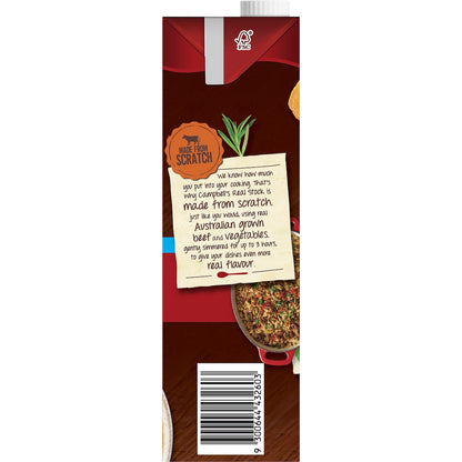 Campbells Real Stock Beef Salt Reduced 1l