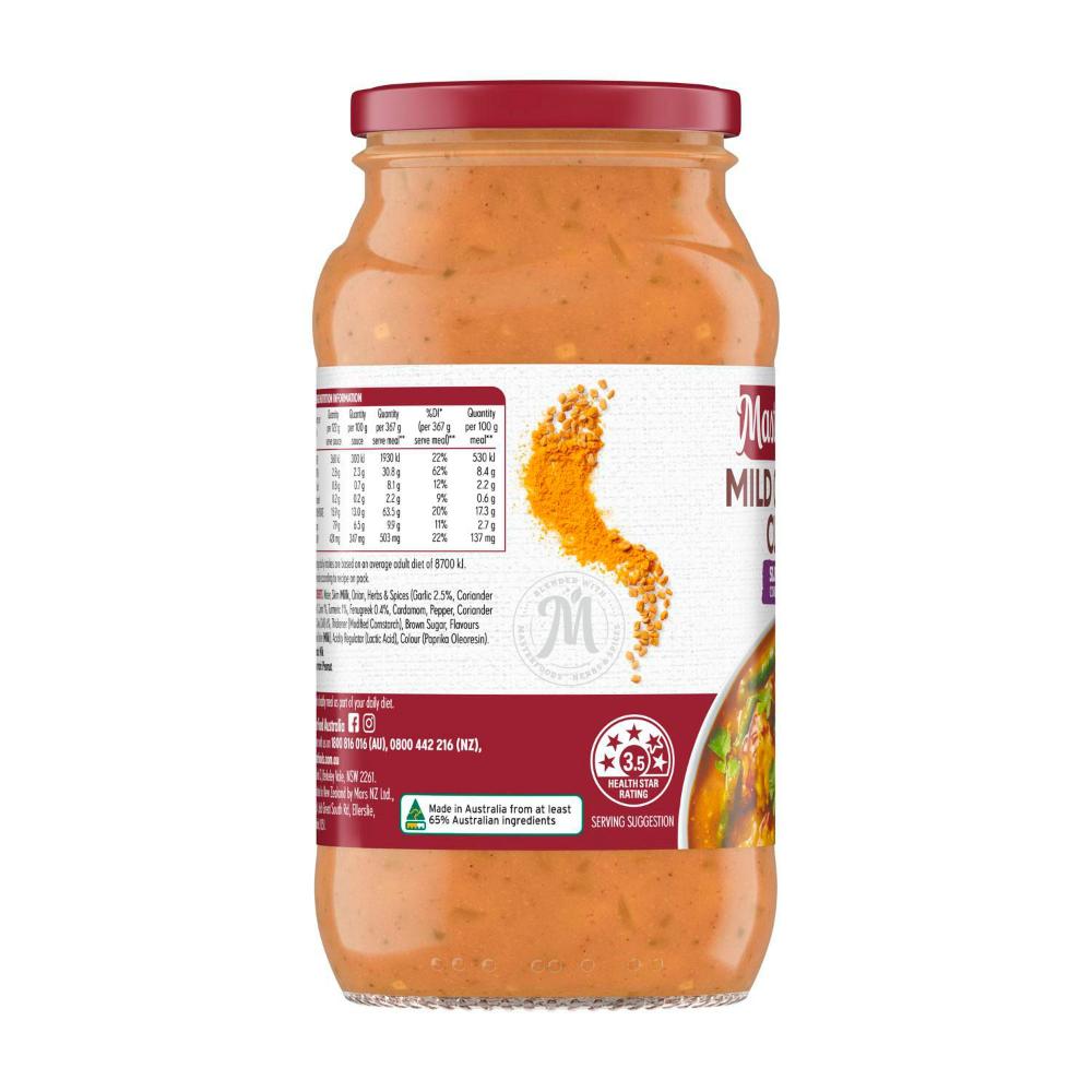 MasterFoods Mild Chicken Curry Slow Cook Simmer Sauce - 490g