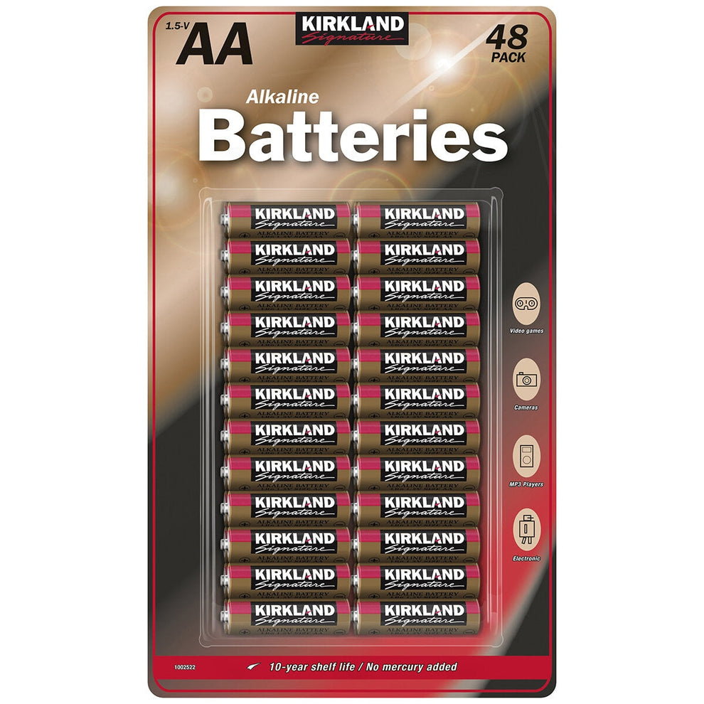 Kirkland Signature AA Alkaline Batteries 48 Pack – DEAL FIRST