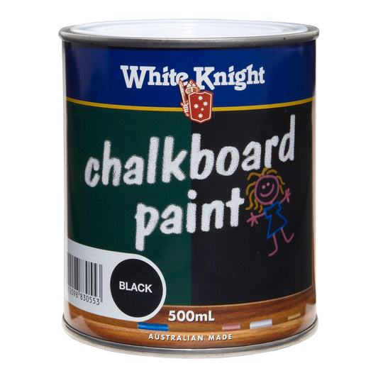 White Knight Chalkboard Paint - Black 500ml
