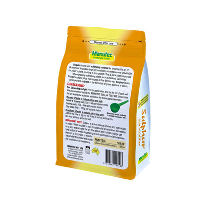 Manutec Sulphur - 1.5kg - Fine Granules - Soil Acidifier