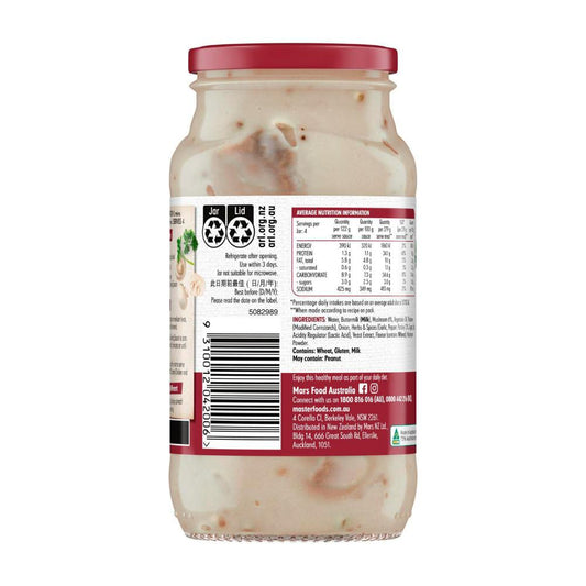 MasterFoods Creamy Chicken & Mushroom Simmer Sauce - 490g