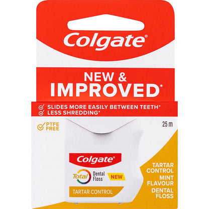 Colgate Dental Floss Total Tartar Control 25m