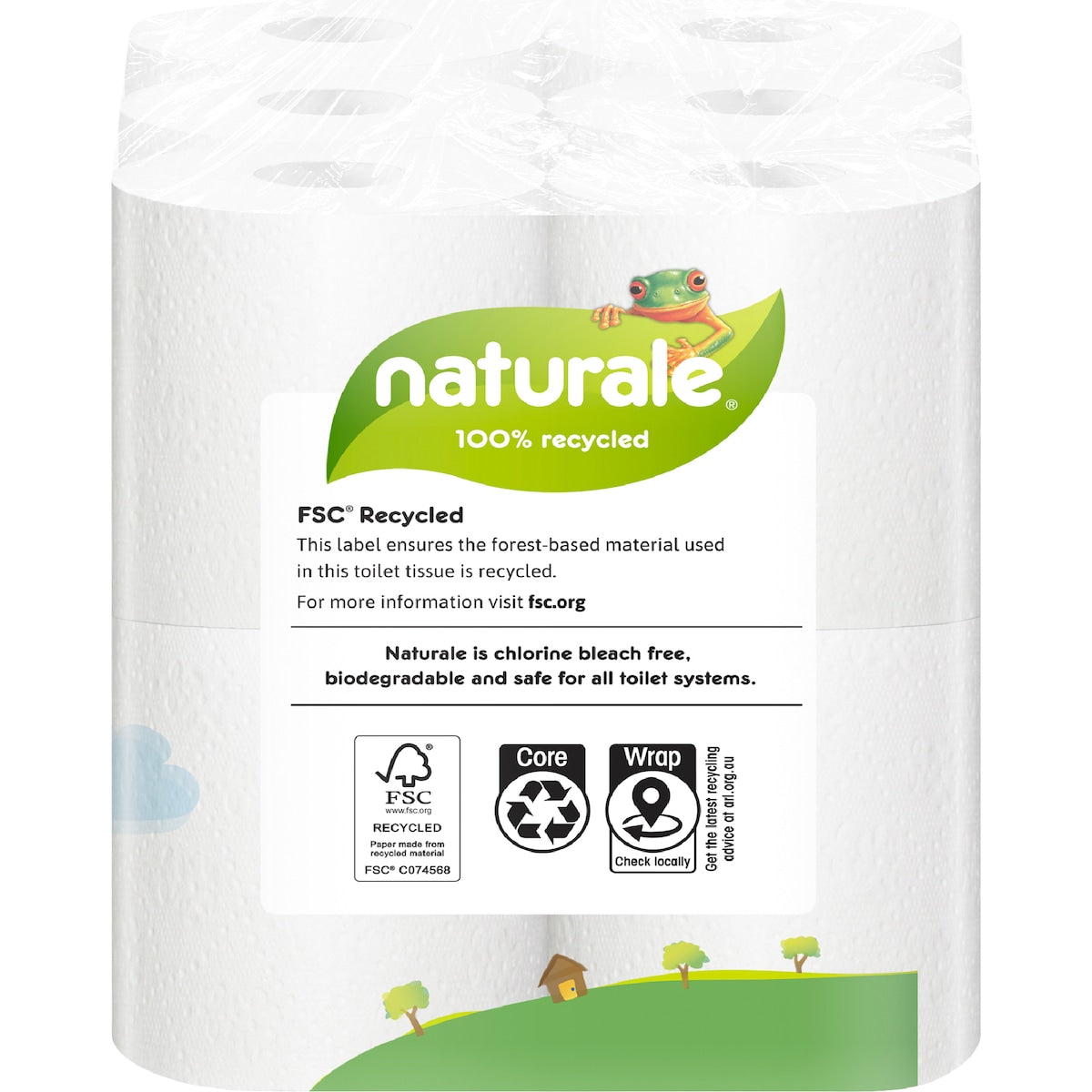 Naturale 100% Recycled 3 Ply Toilet Tissue 12 Pack