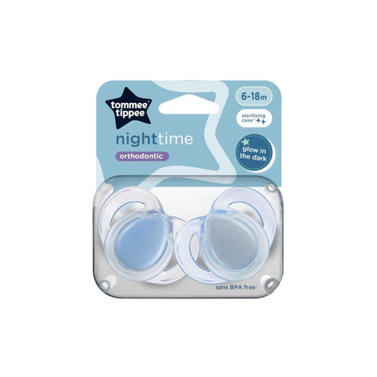 Tommee Tippee Night Time Baby Dummy 2 Pack 6-18m - 2 pack