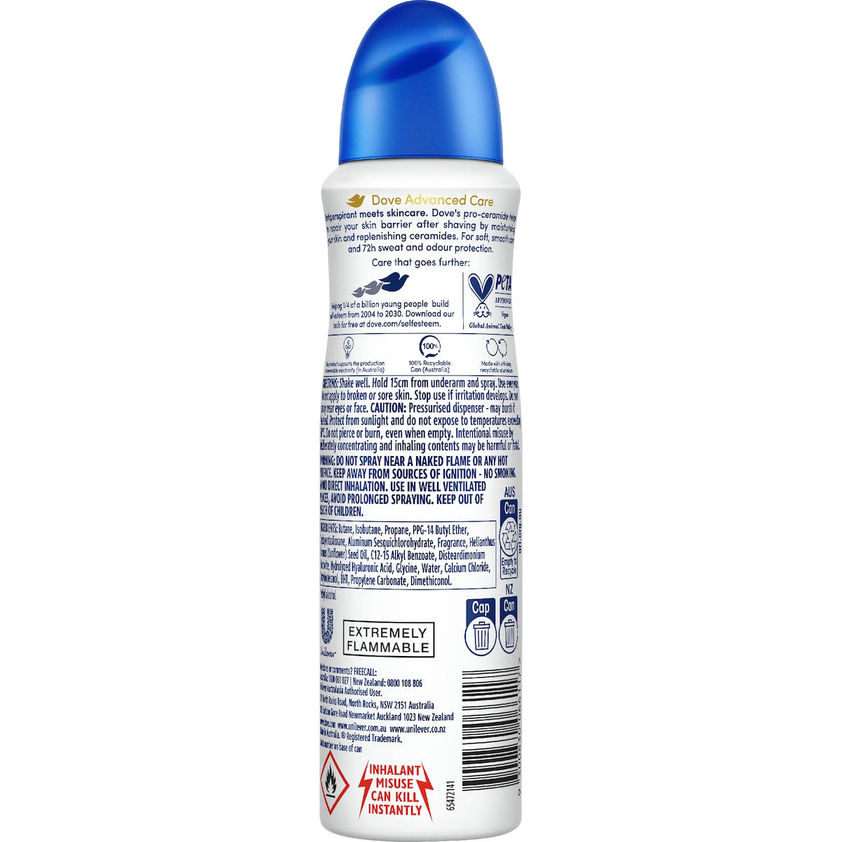 Dove Advanced Care Antiperspirant Deodorant Original 72h 150ml