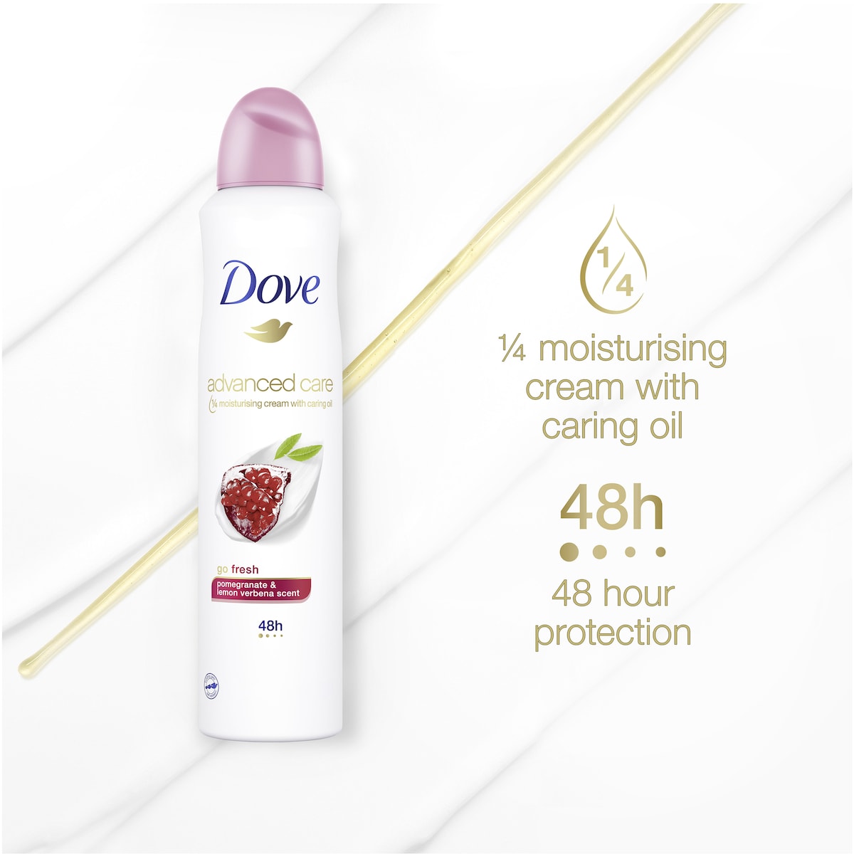 Dove Advanced Care Deodorant 72h Pomegranate & Lemon Verbena 150ml