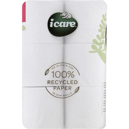 Icare 100% Recycled 3 Ply Toilet Tissue 24 Pack