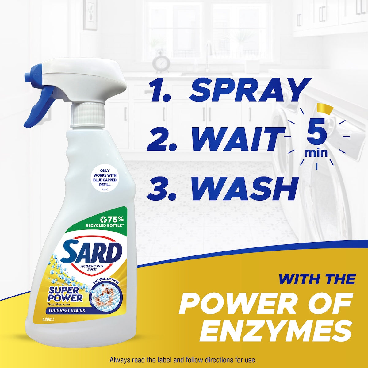 Sard Super Power Stain Remover Spray Refill 420ml