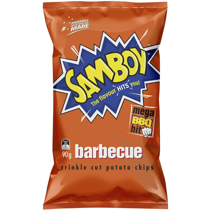 Samboy Samboy Barbecue Crinkle Cut Potato Chips 90g