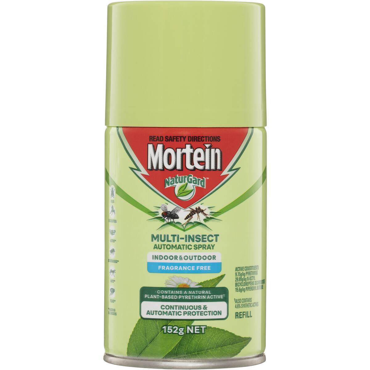Mortein Naturgard Odourless Multi Insect Automatic Spray Refill 152g