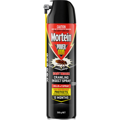 Mortein Powergard Easy Reach Crawling Insect Surface Spray 350g