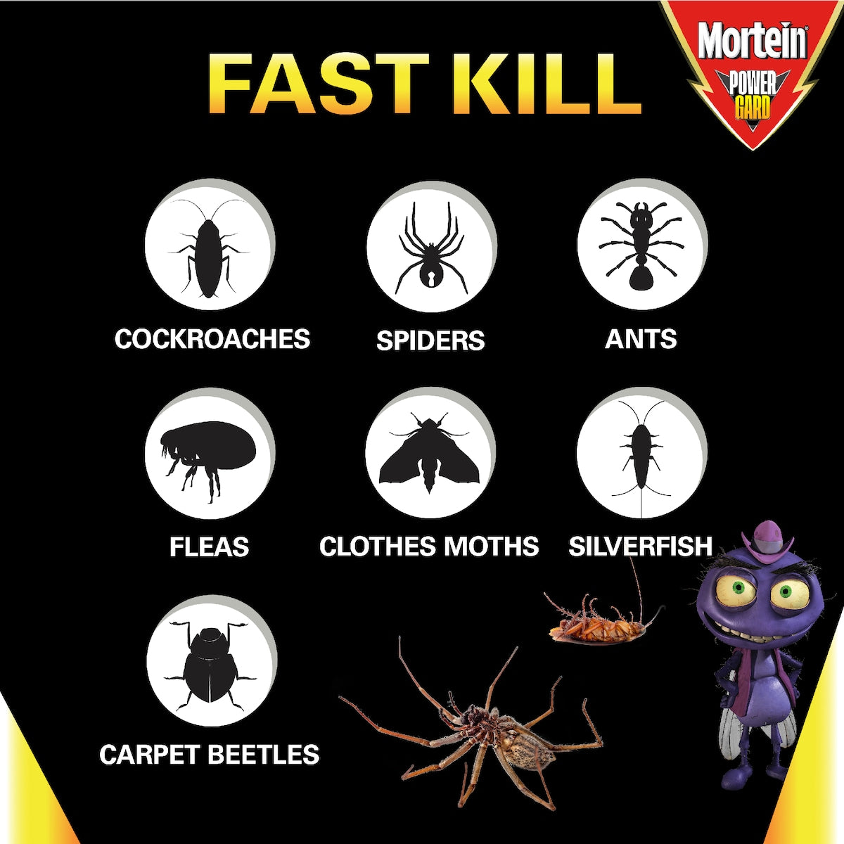 Mortein Powergard Easy Reach Crawling Insect Surface Spray 350g