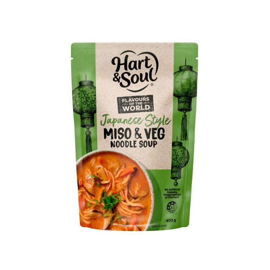 Hart & Soul Pouch Soup Japanese Miso & Veg Noodle - 400g