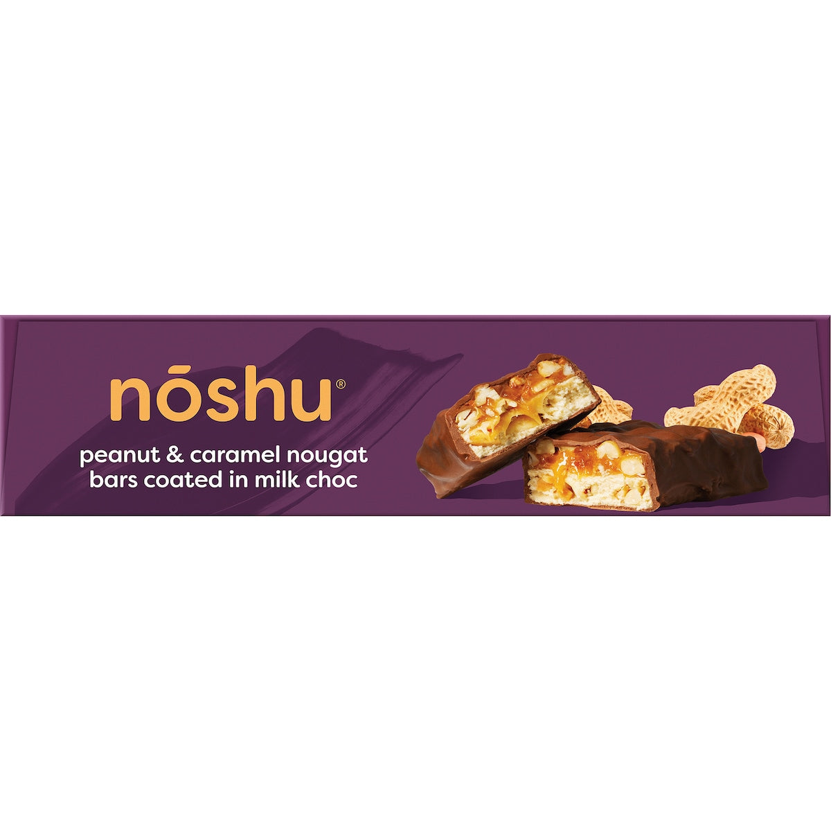 Noshu Low Carb Peanut & Caramel Nougat Indulgence Bars 5 Pack