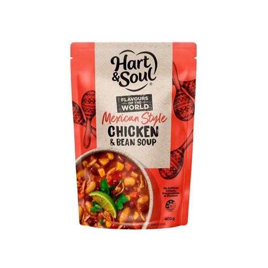 Hart & Soul Pouch Soup Mexican Style Chicken & Bean - 400g
