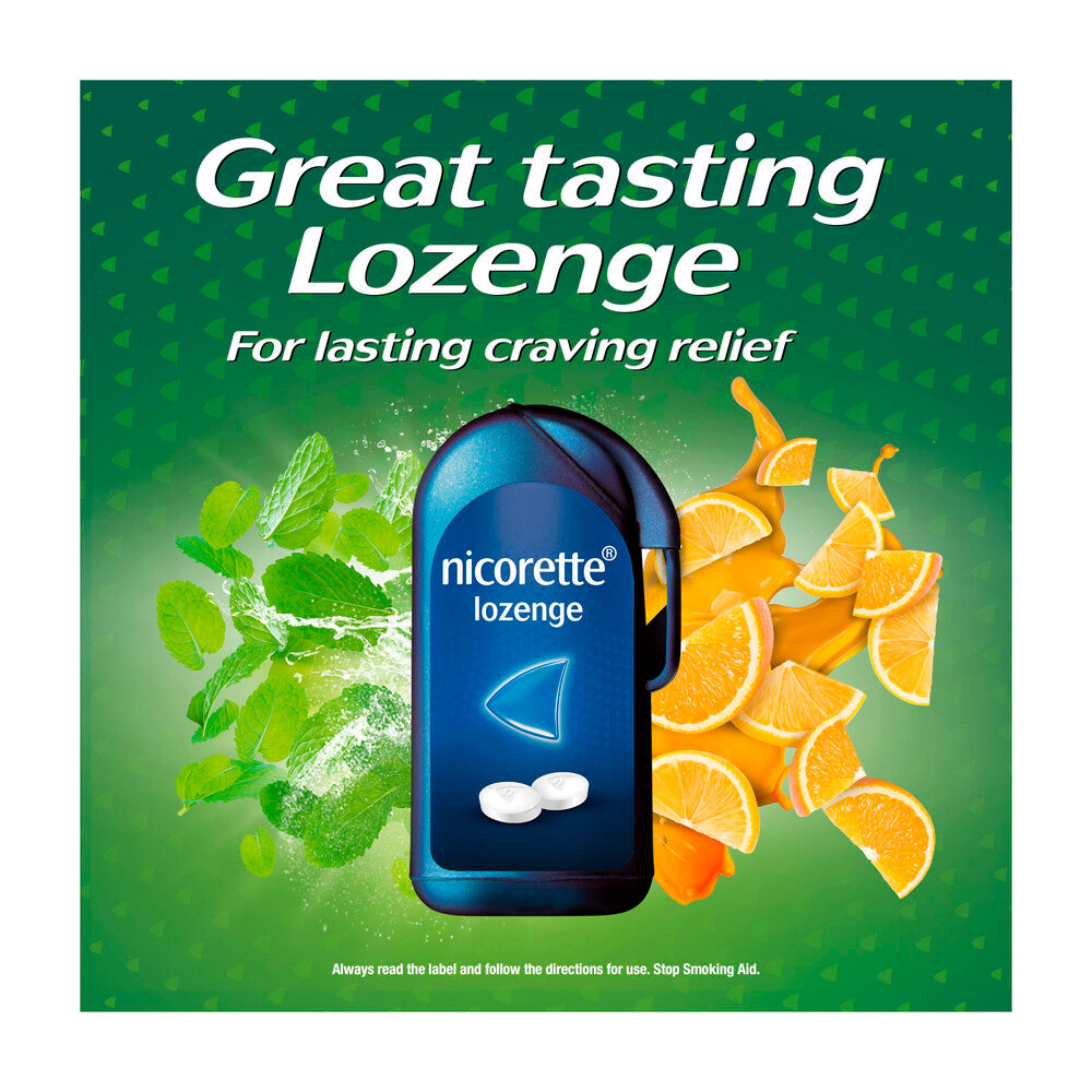 Nicorette Quit Smoking Extra Strength Cooldrops Nicotine Lozenge Icy Mint - 80 pack