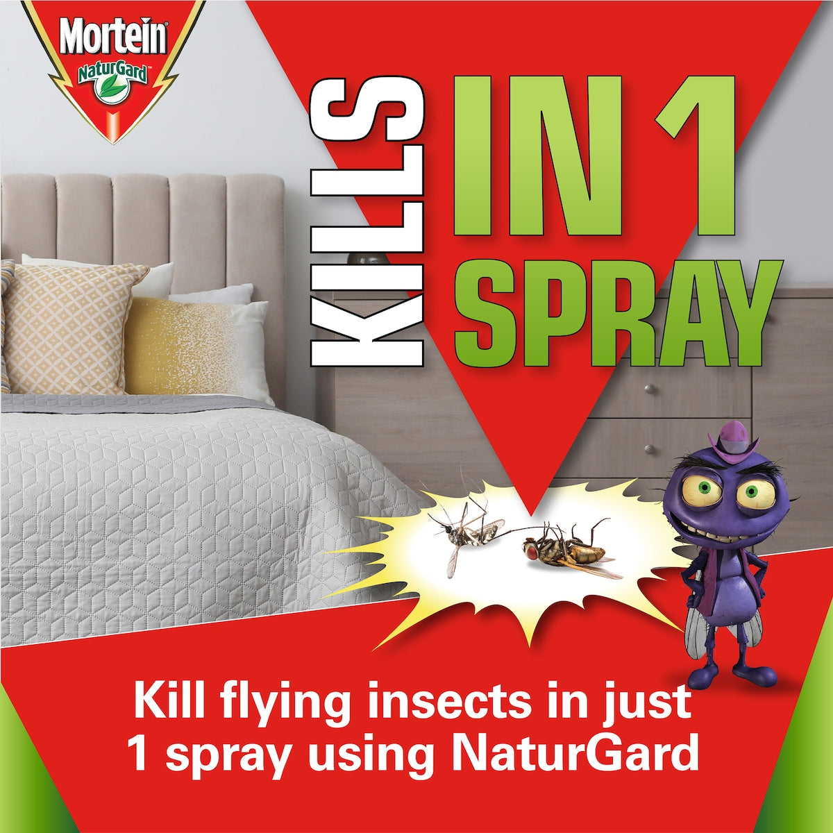 Mortein Naturgard Eucalyptus Fly & Mosquito Spray 320g