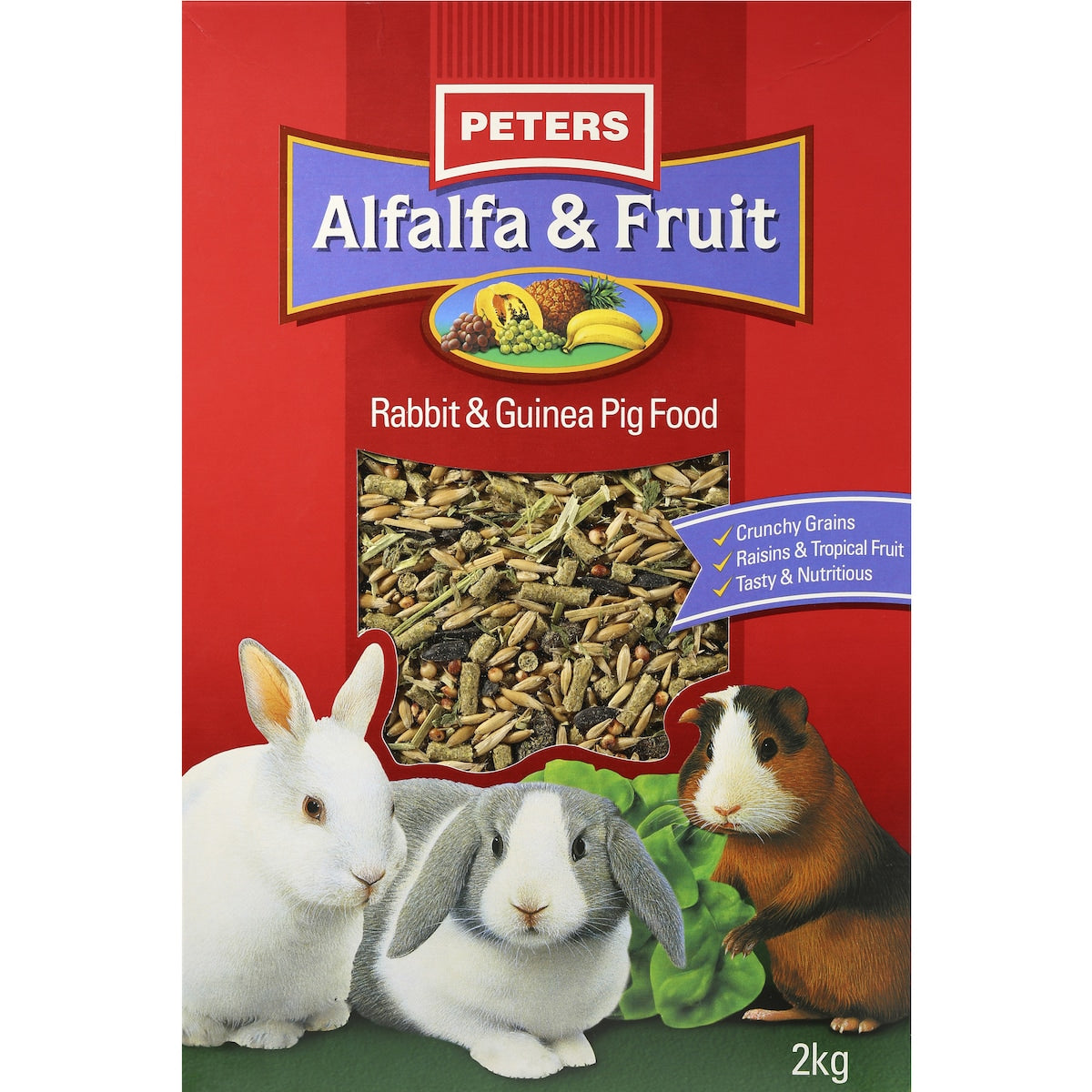 Peters Alfalfa & Fruit Rabbit & Guinea Pig Food 2kg