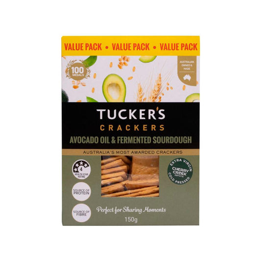 Tuckers Crackers Avocado Oil & Fermented Sourdough - 150g